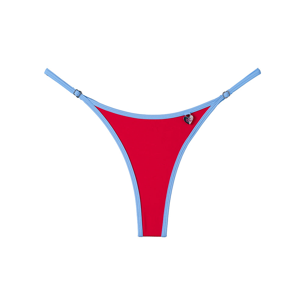 Hailey Chic Red-Light Blue Bottom