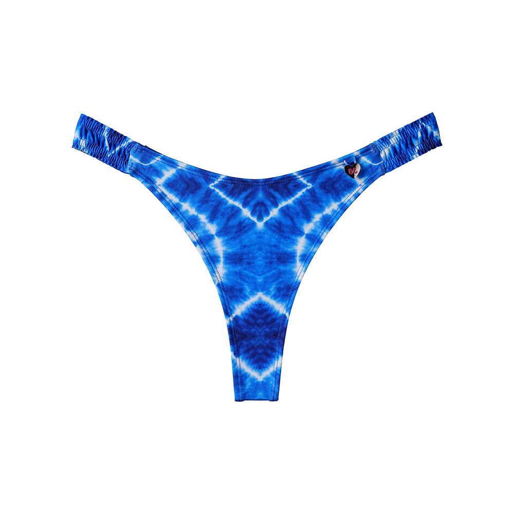 Ruching Blue Batik Bottom