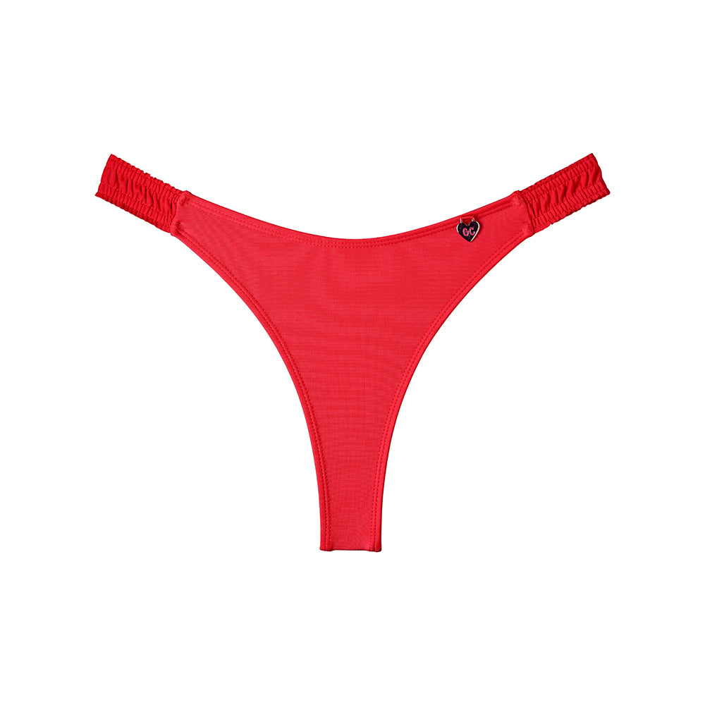 Ruching Chic Red Bottom