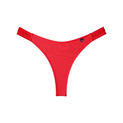Ruching Chic Red Bottom